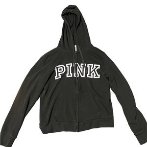Pink Victoria Secret Zip Up Hoodie